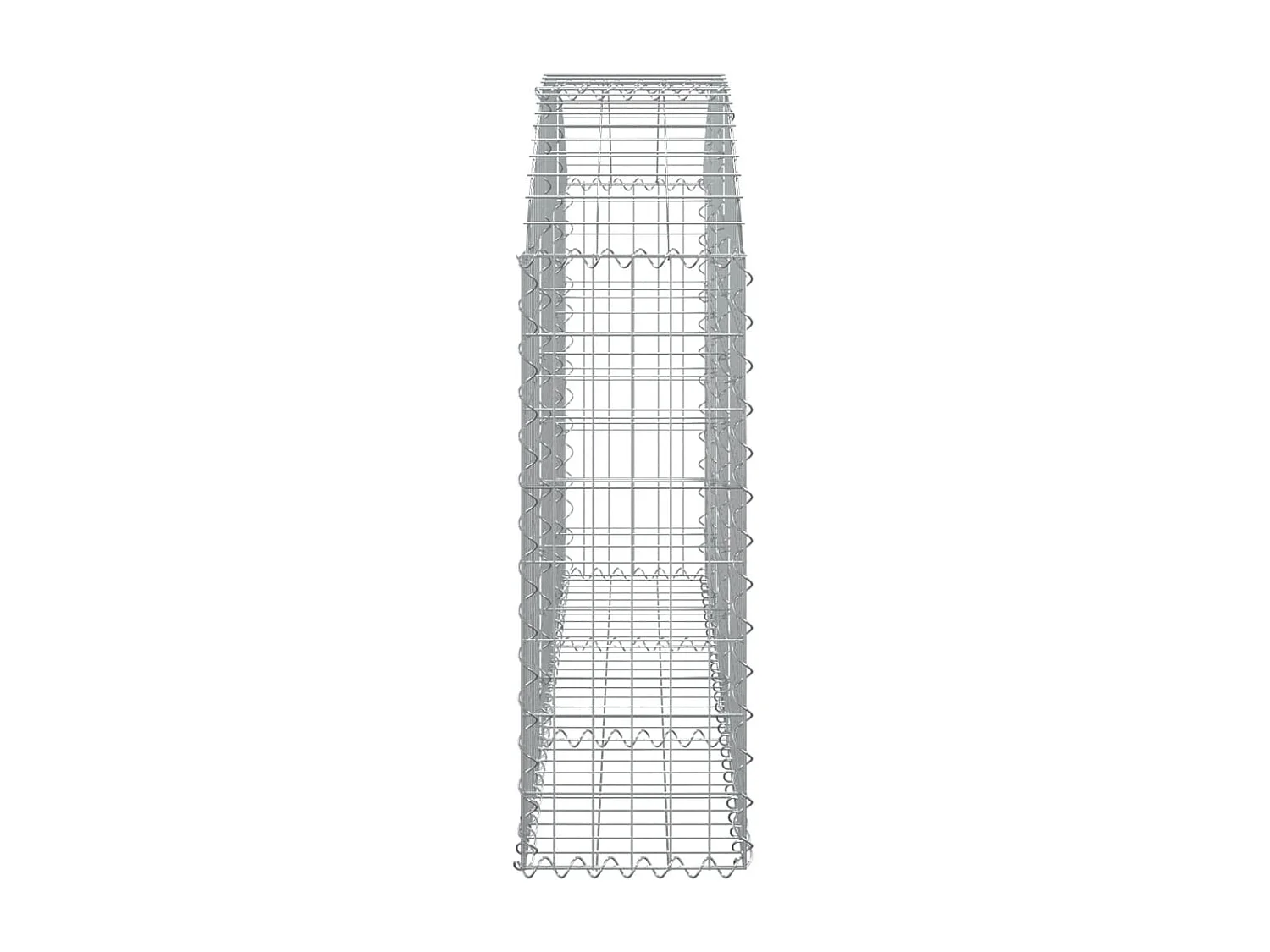 Panier de gabions arqué 150x30x80-100 Fer galvanisé