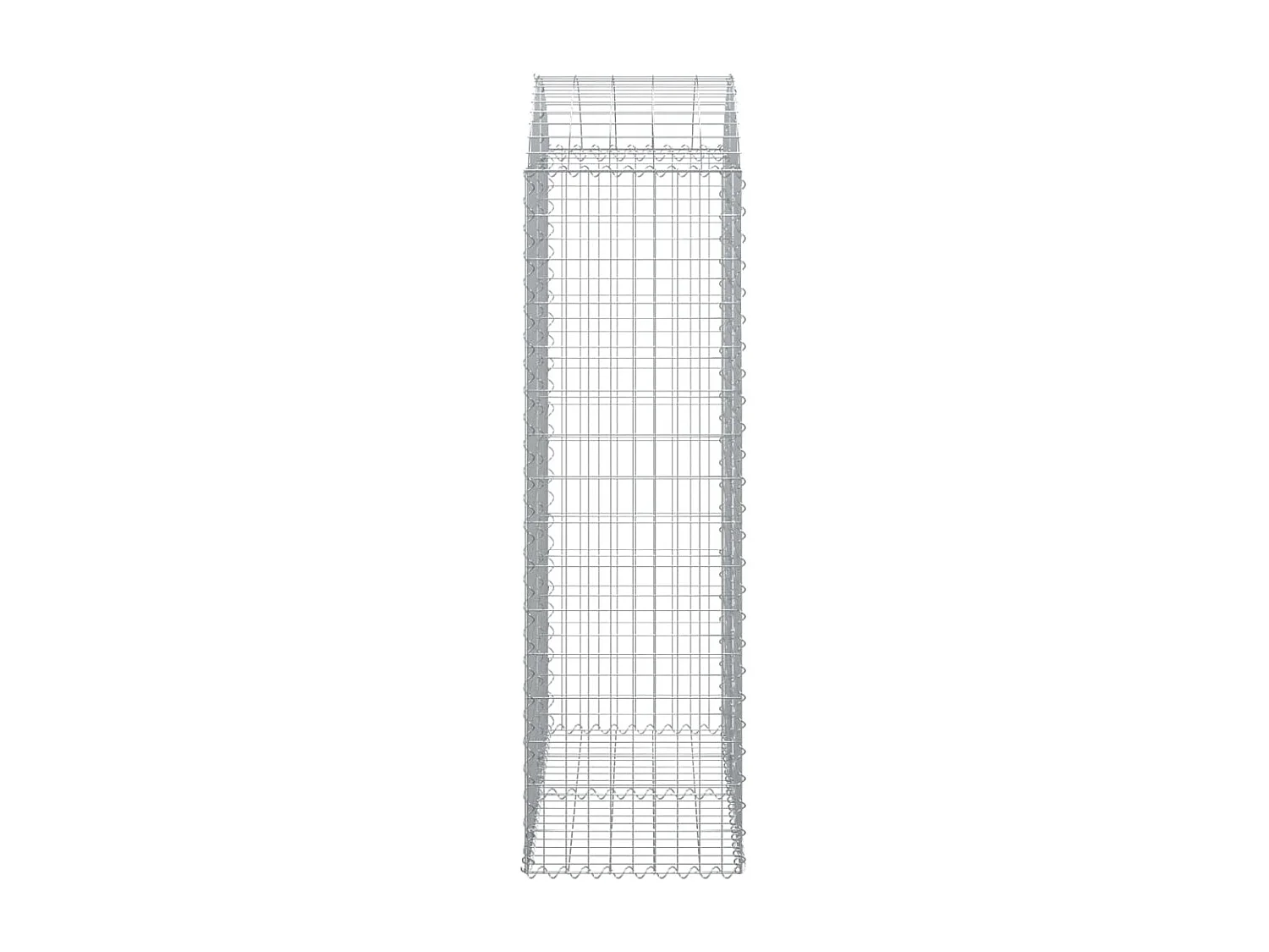 Panier de gabions arqué 100x50x160-180 Fer galvanisé