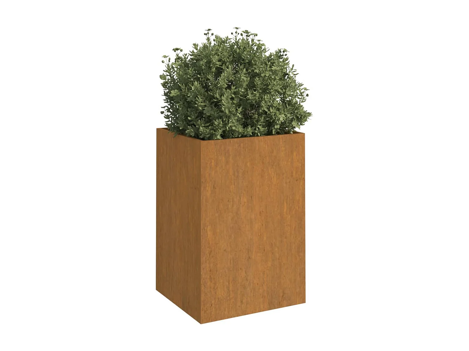 Jardinière 42x38x75 acier corten