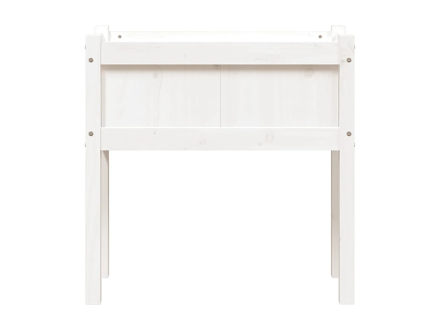 Jardinières avec pieds blanc 70x31x70 bois de pin massif