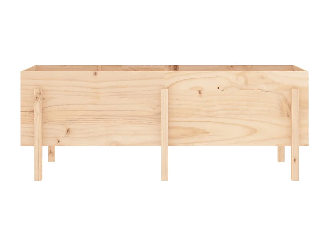 Lit surélevé de jardin 160x50x57 bois de pin massif