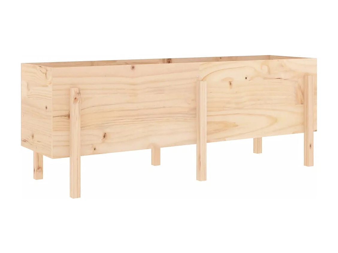 Lit surélevé de jardin 160x50x57 bois de pin massif