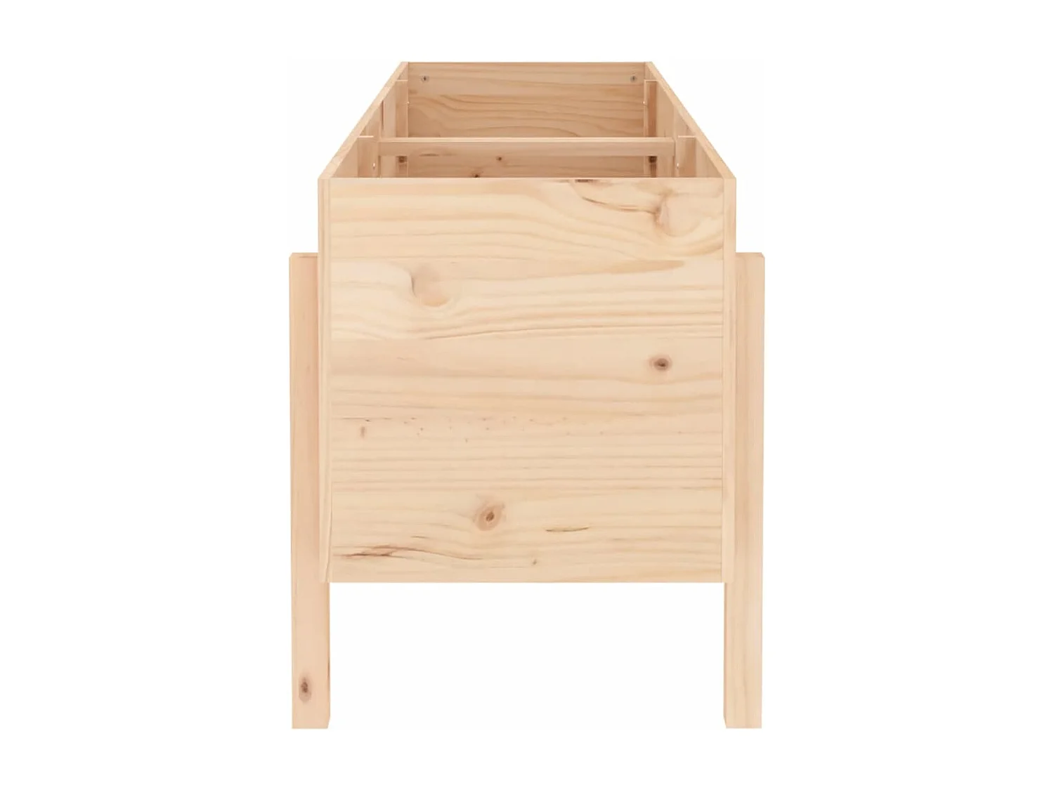 Lit surélevé de jardin 160x50x57 bois de pin massif