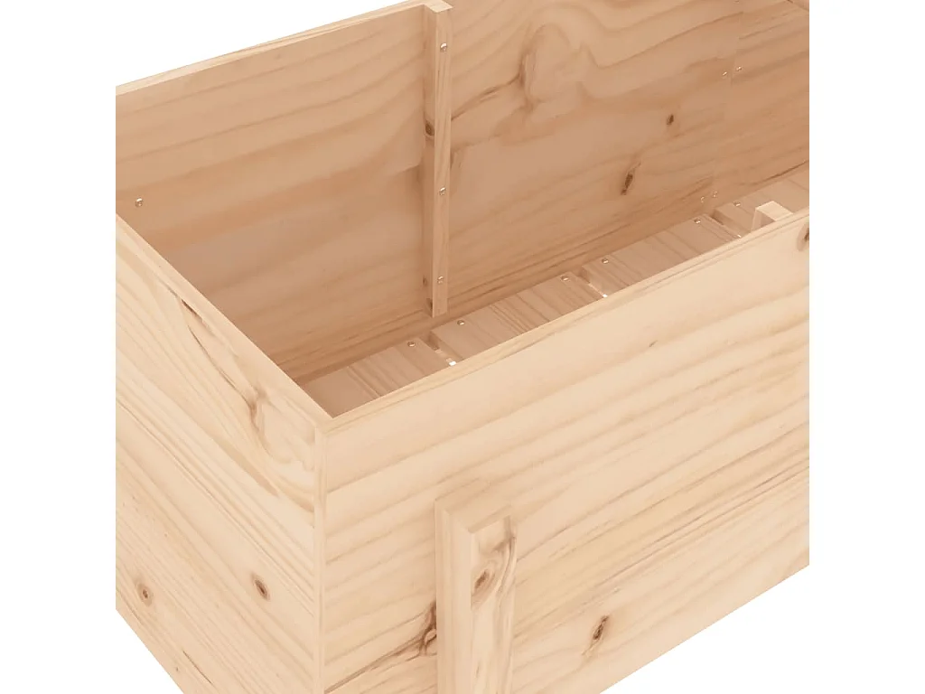 Lit surélevé de jardin 160x50x57 bois de pin massif