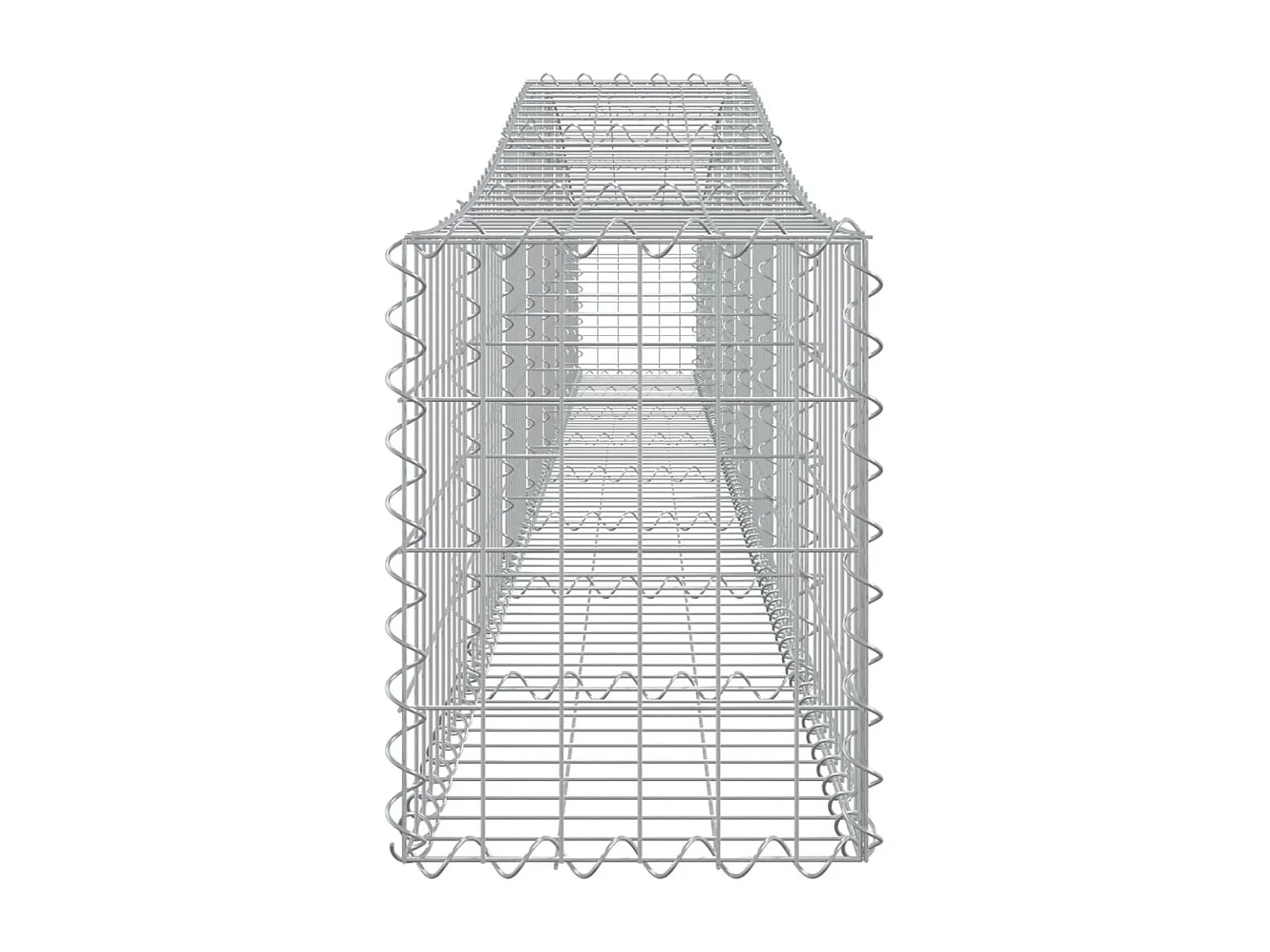 Paniers à gabions arqués 7 pcs 400x30x40-60 Fer galvanisé