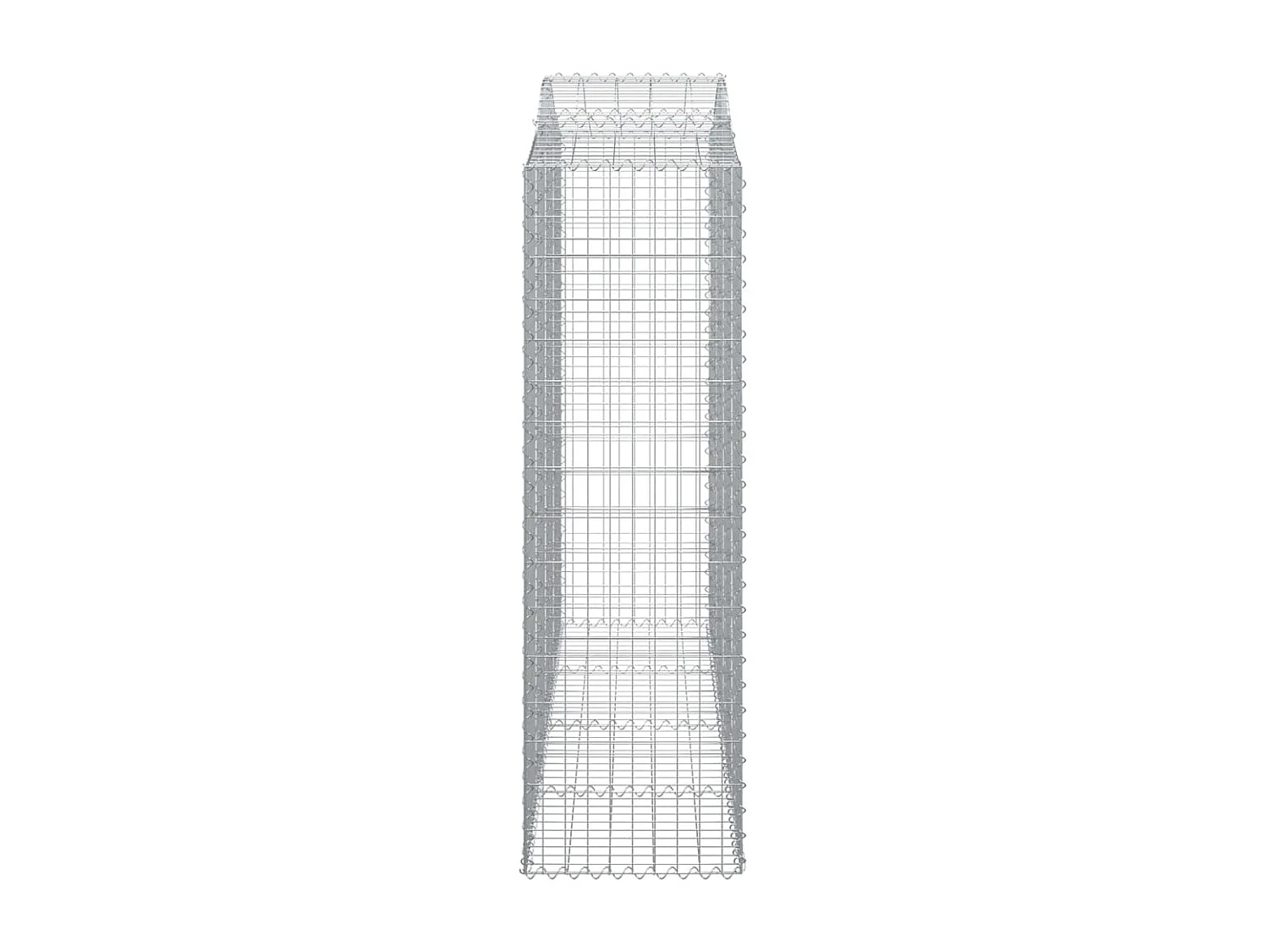 Paniers à gabions arqués 9 pcs 200x50x160-180 Fer galvanisé