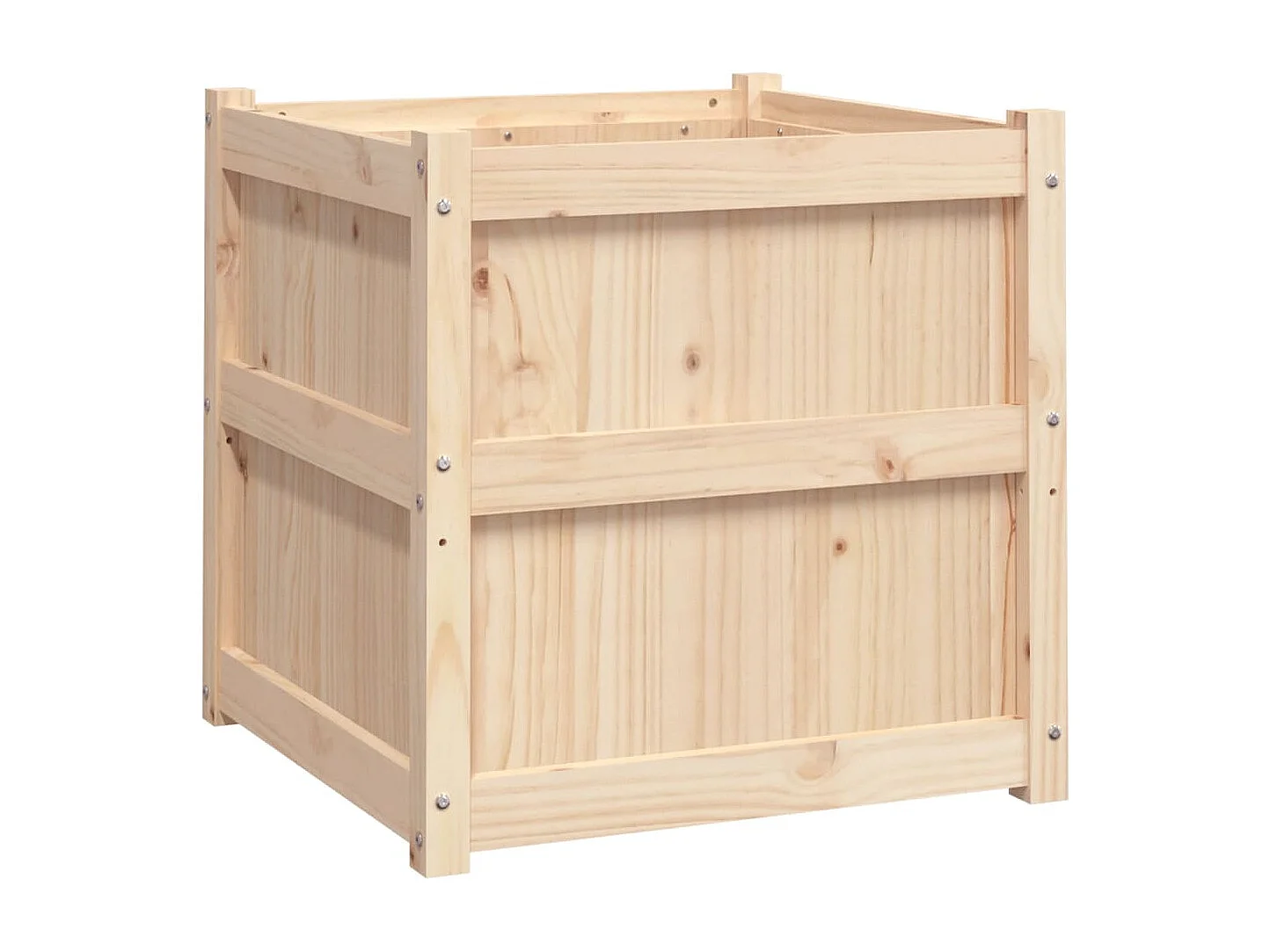 Jardinières 2 pcs bois de pin massif