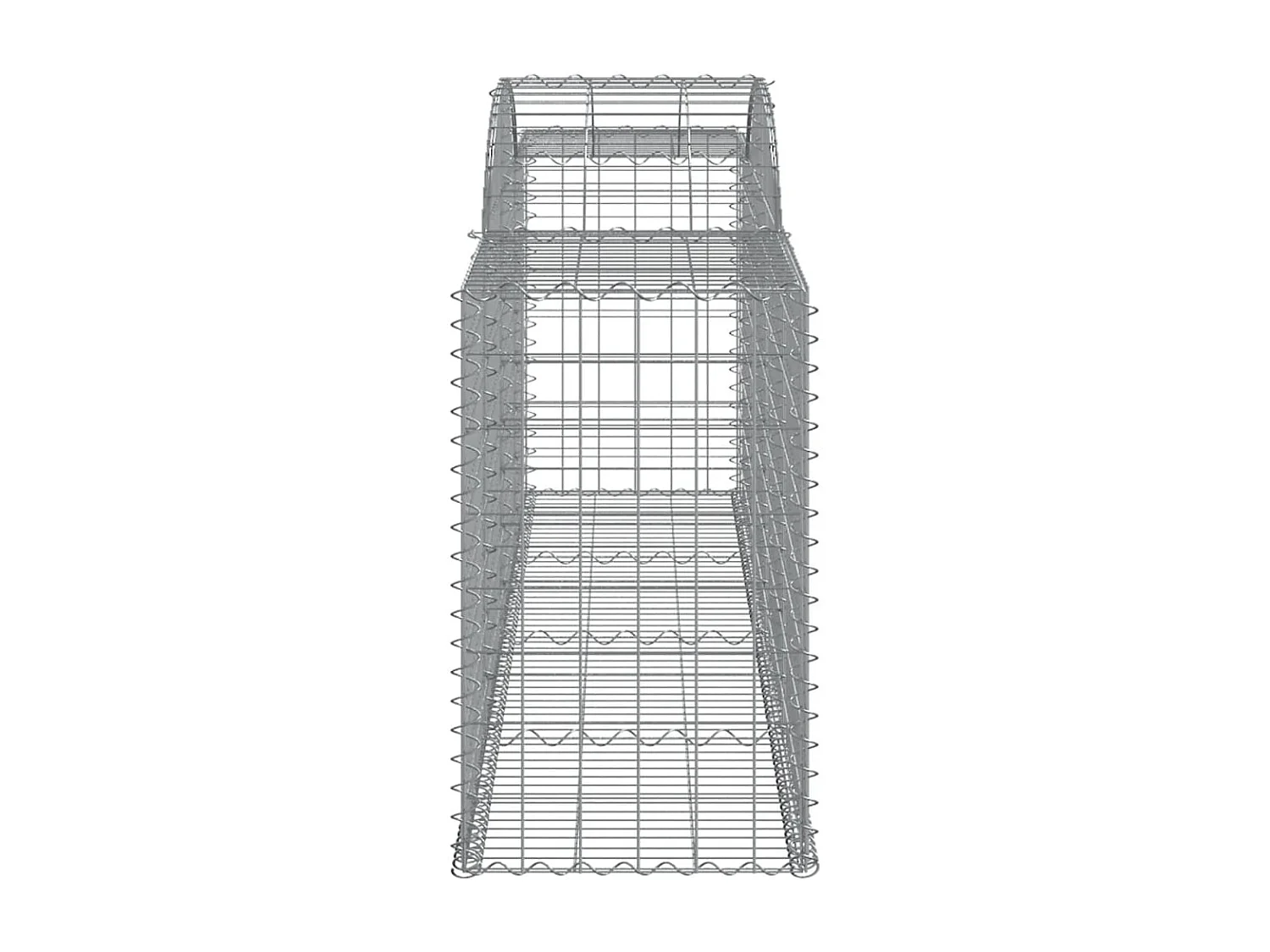 Paniers à gabions arqués 25 pcs 300x50x80-100 fer galvanisé