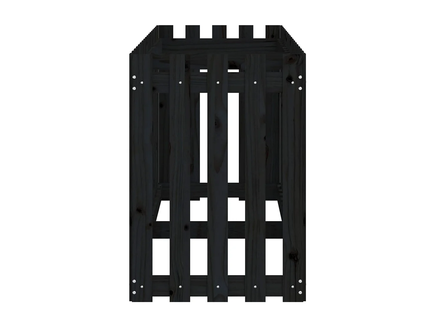 Lit surélevé de jardin design de clôture 200x50x70 pin massif