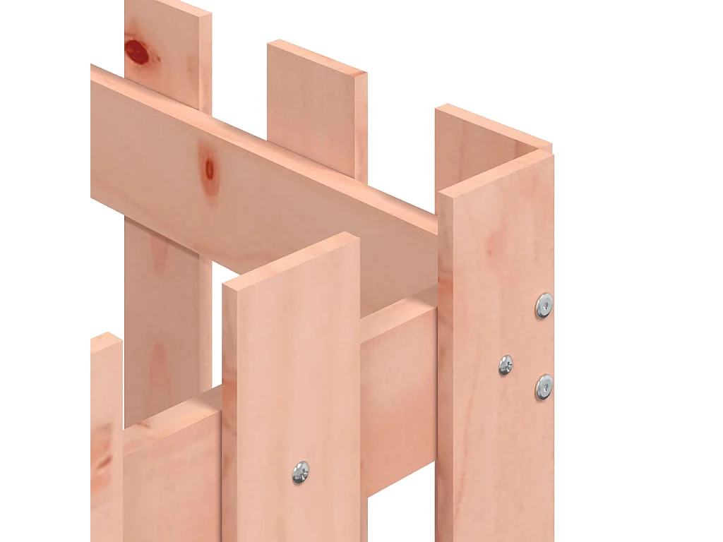 Jardinière avec design de clôture 50x50x50 Douglas massif