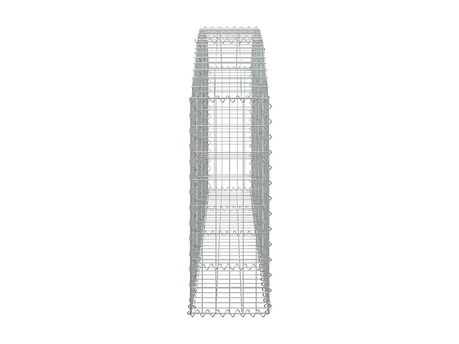 Panier de gabions arqué 200x30x80-100 Fer galvanisé