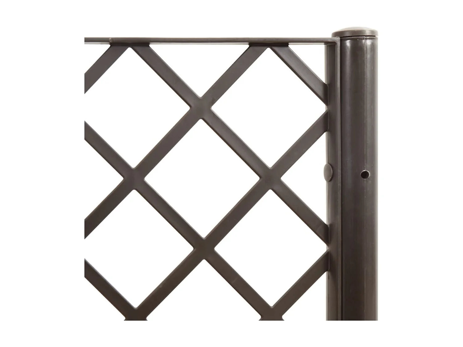 Jardinière avec treillis marron 200x160x142 PP