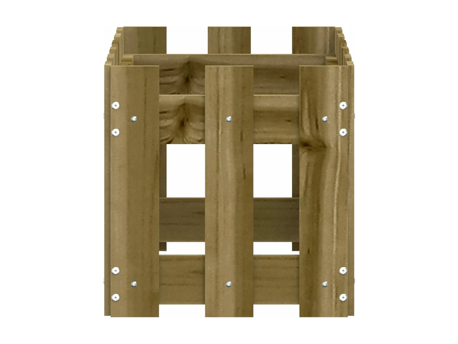 Jardinière avec design de clôture 60x30x30 pin imprégné