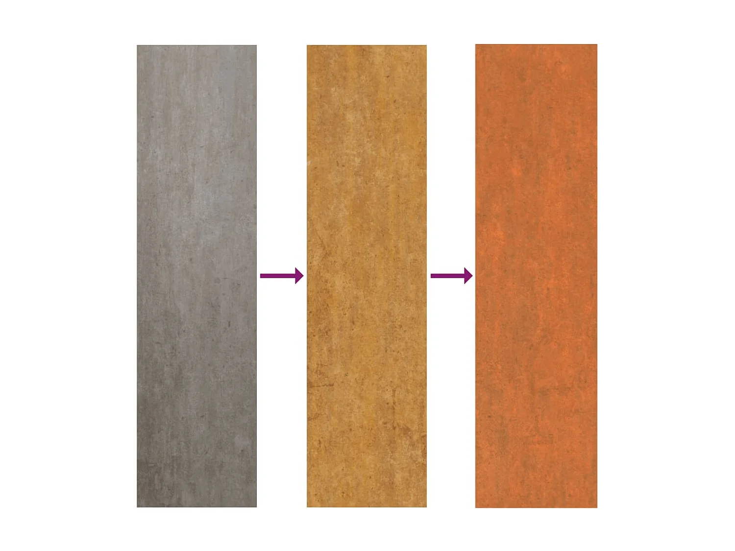 Lit surélevé de jardin rouillé 160x80x77 acier corten