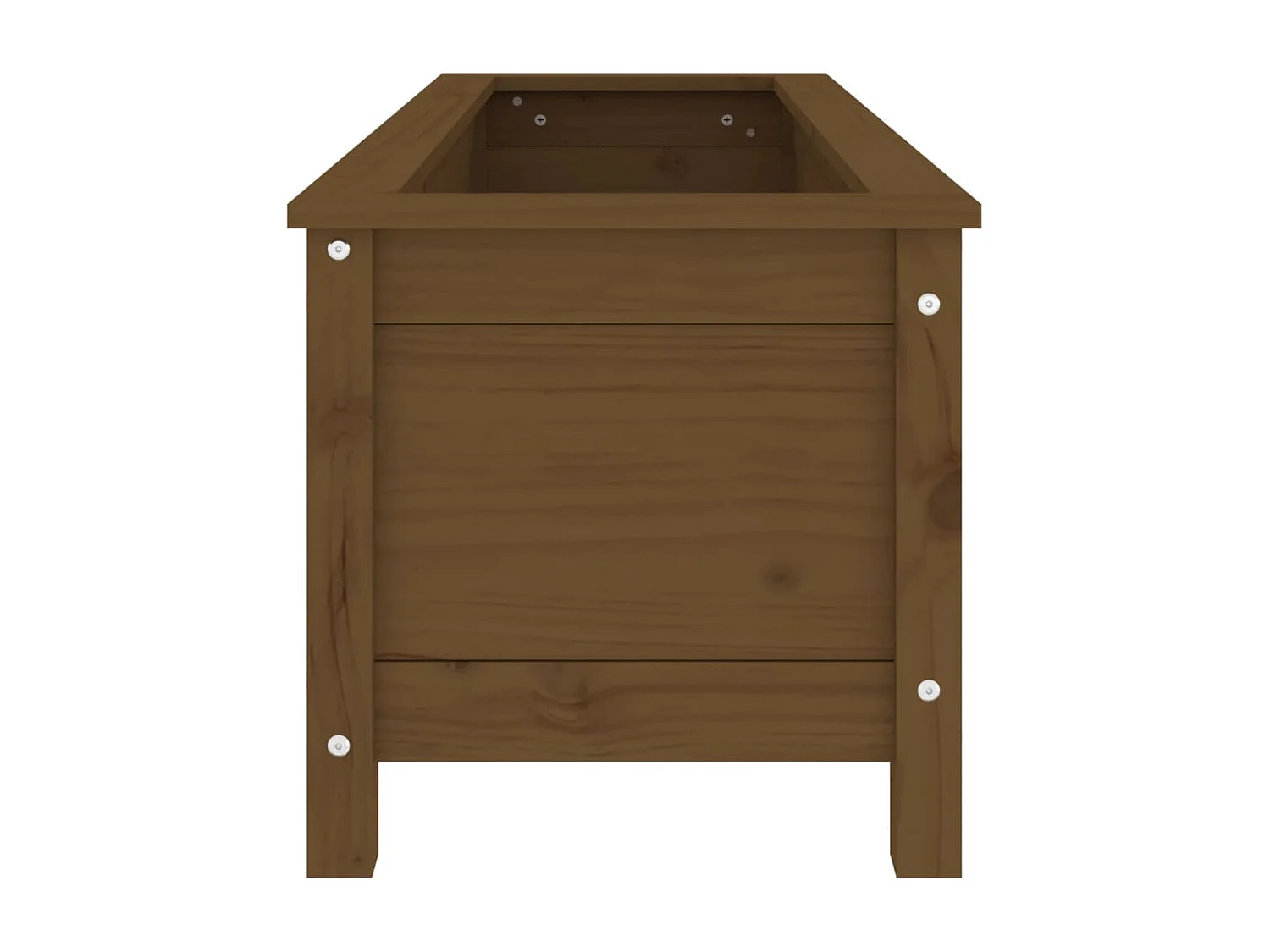 Lit surélevé de jardin brun miel 119,5x40x39 bois pin massif