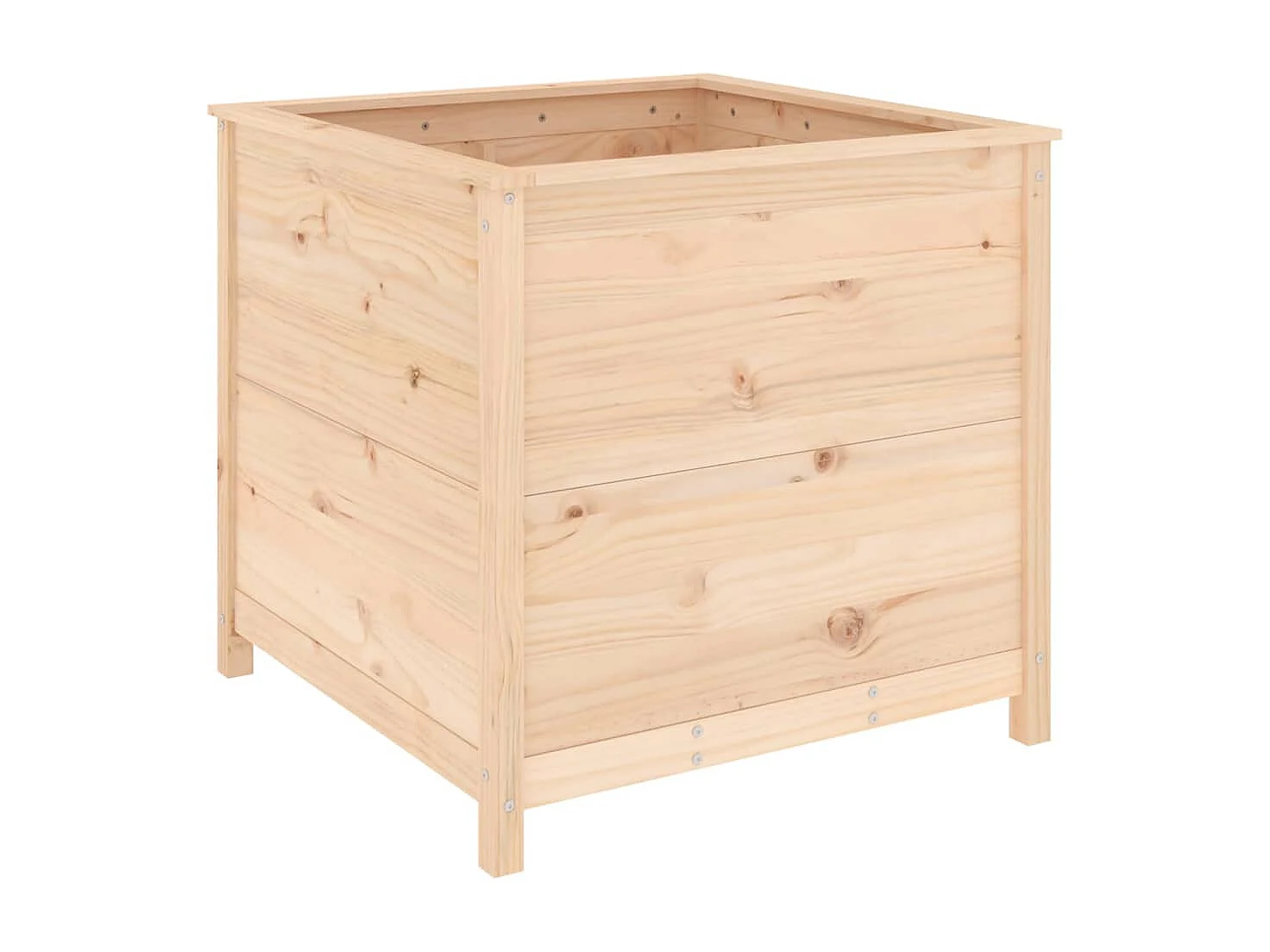 Jardinière 82,5x82,5x78 bois de pin massif