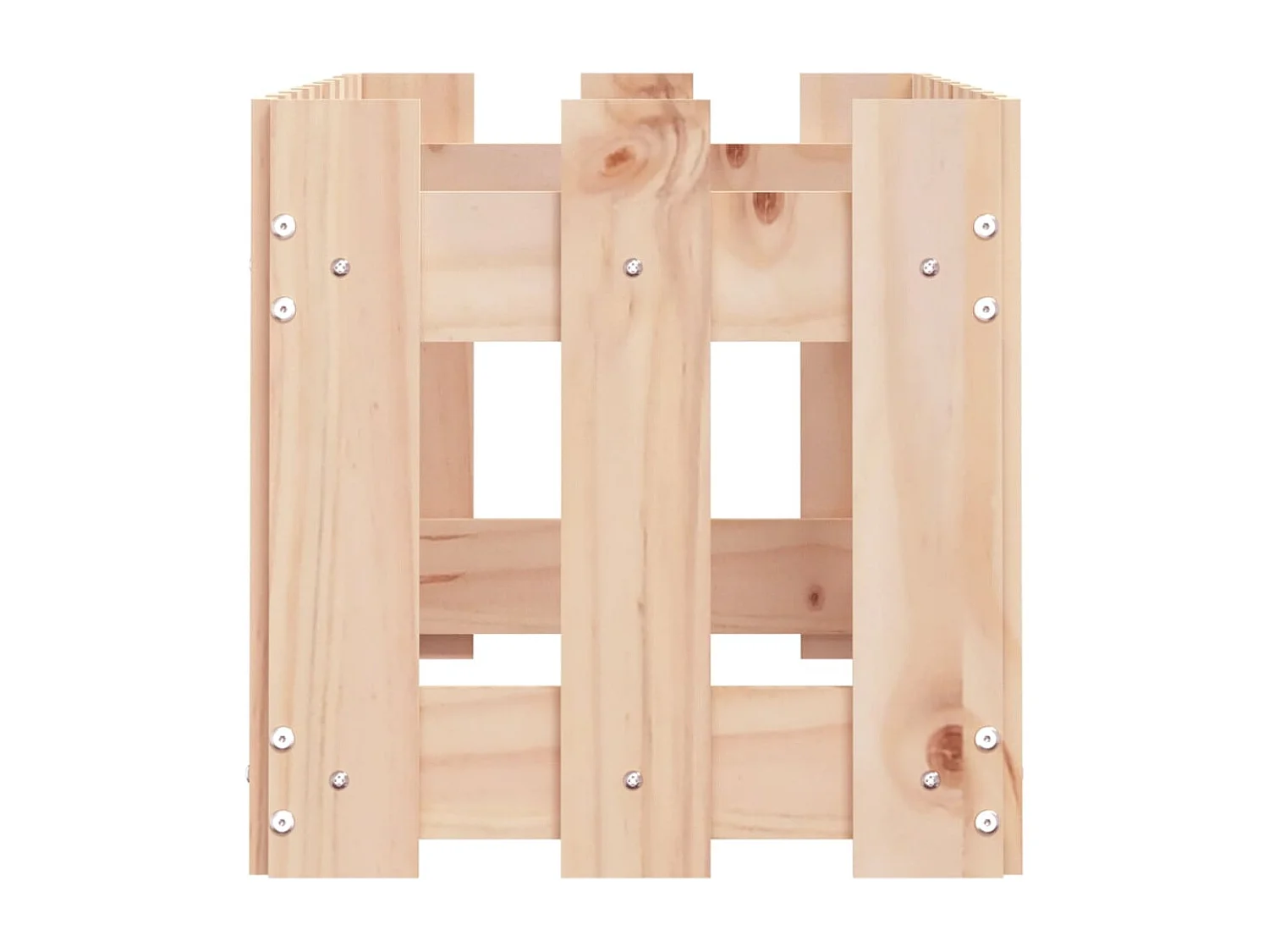 Lit surélevé de jardin design de clôture 100x30x30 pin massif