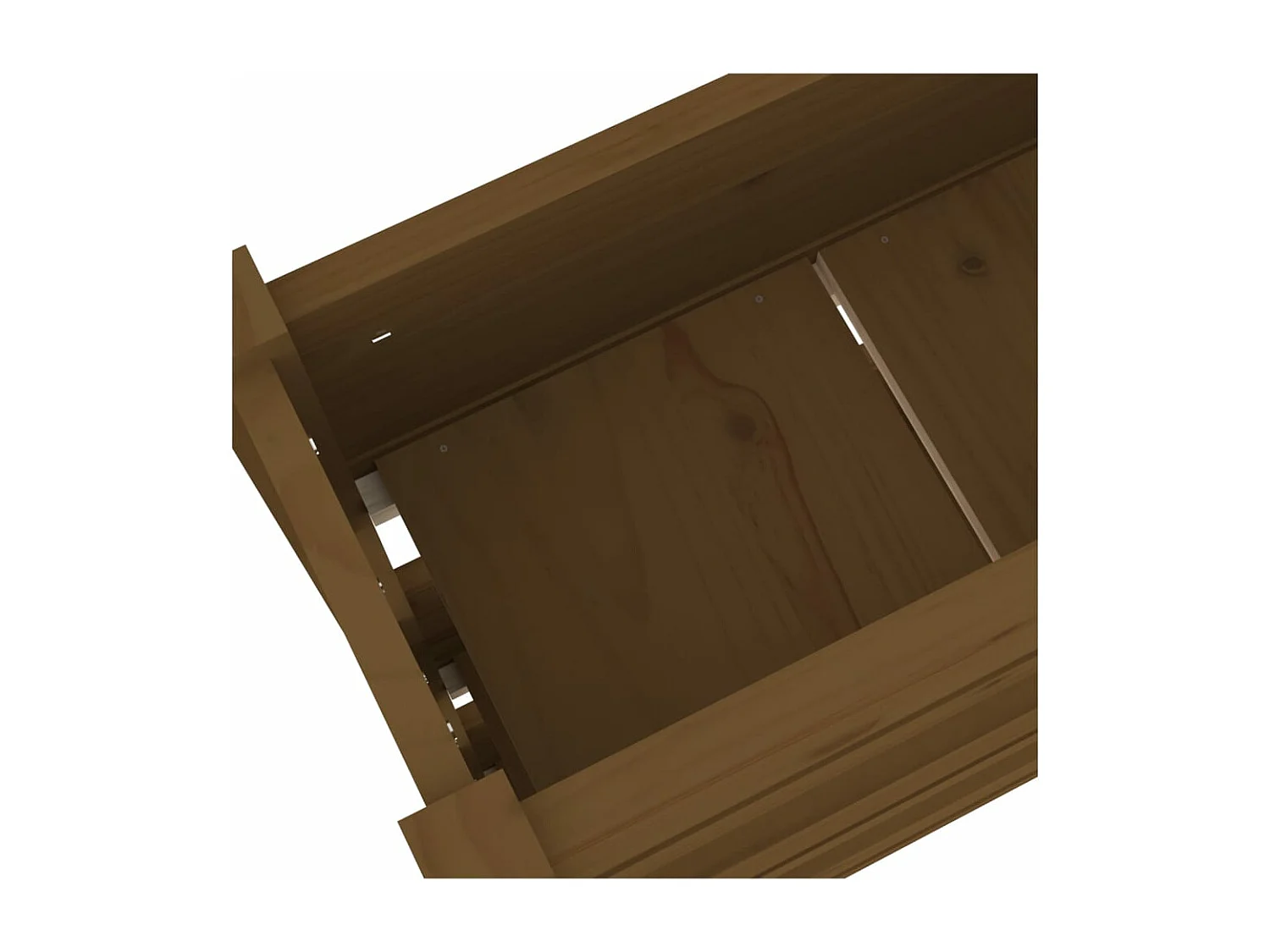 Jardinière Marron miel 77x25x104,5 Bois massif de pin