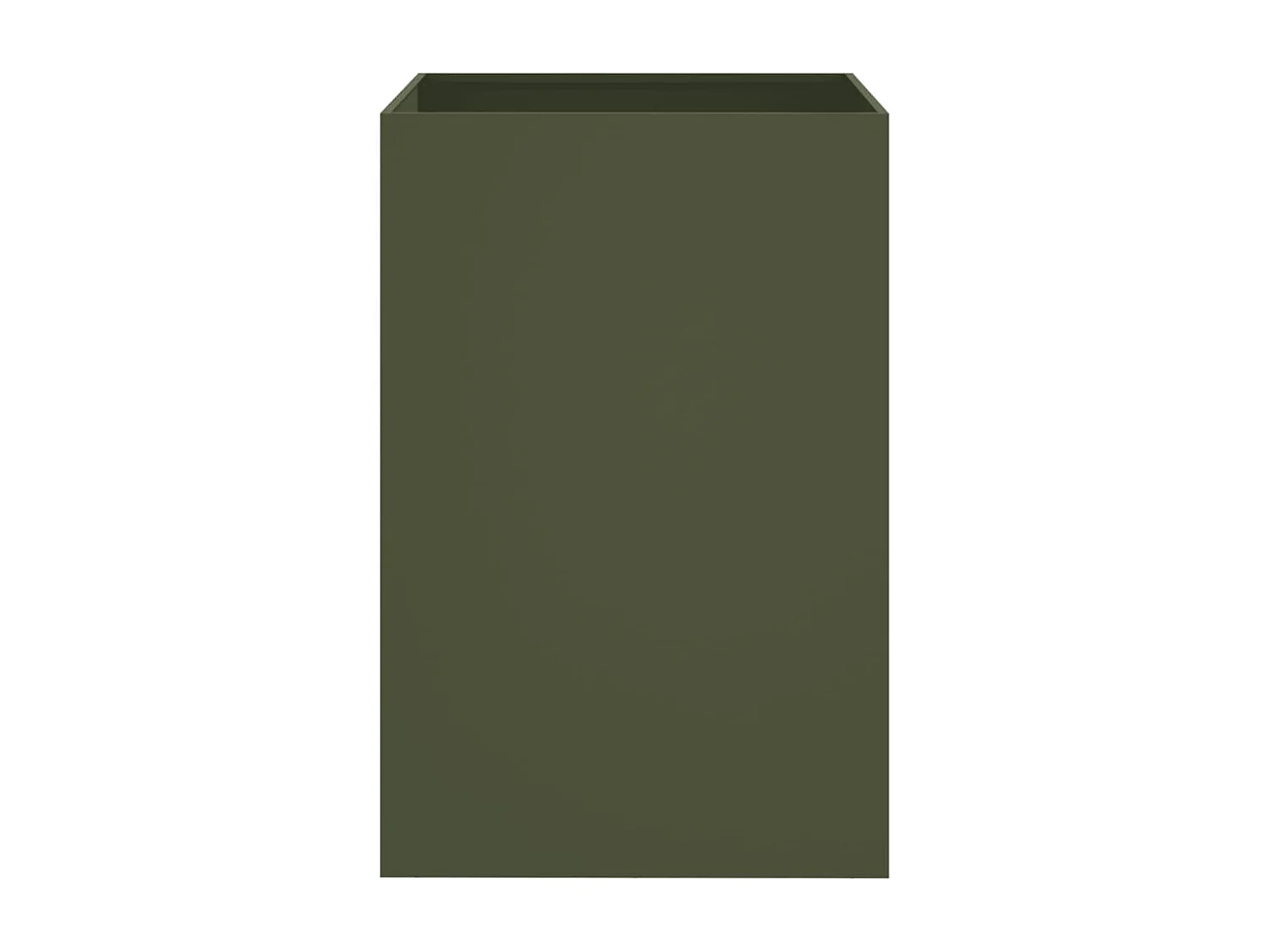 Jardinière vert olive 52x48x75 acier laminé à froid