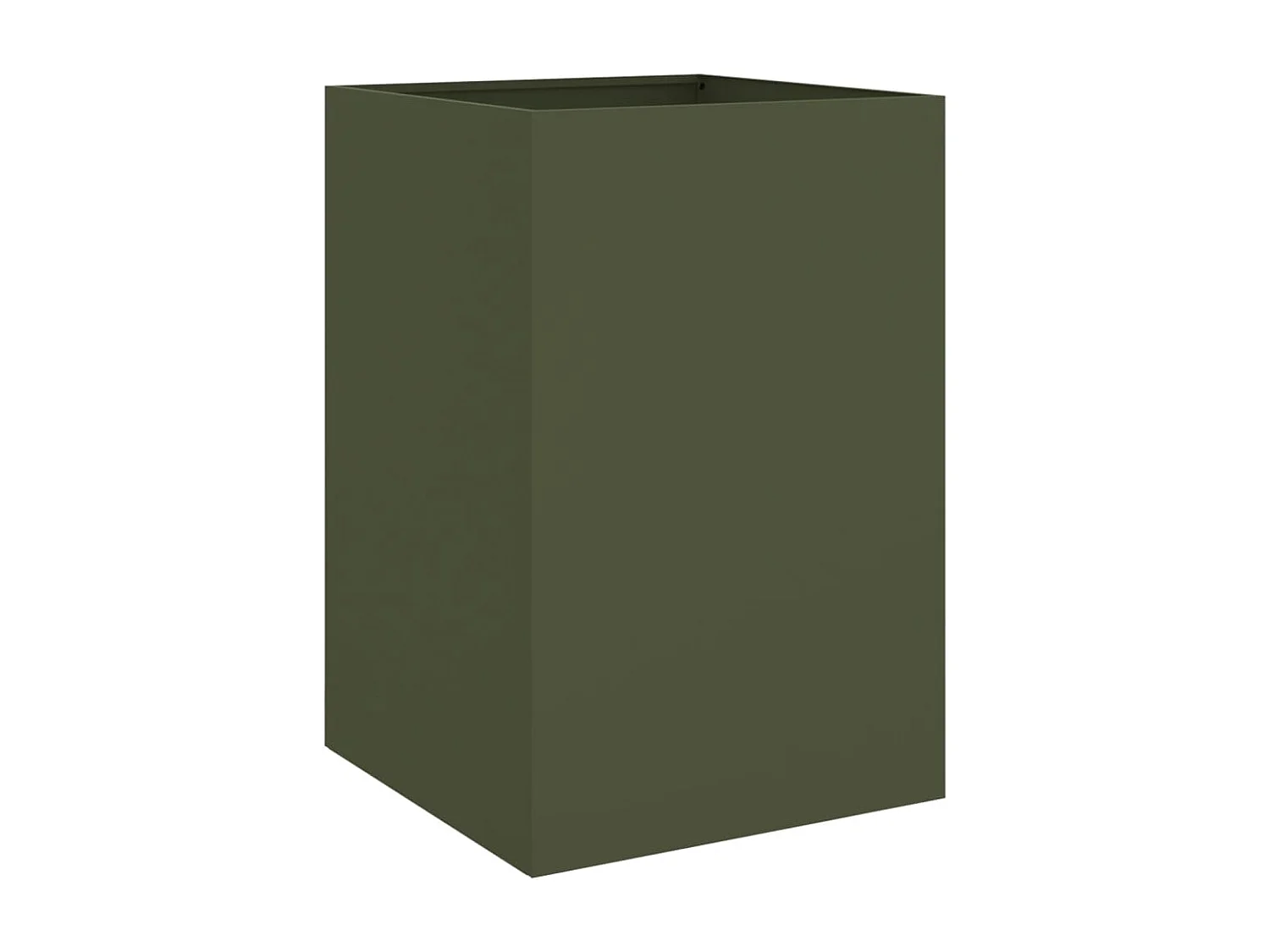 Jardinière vert olive 52x48x75 acier laminé à froid