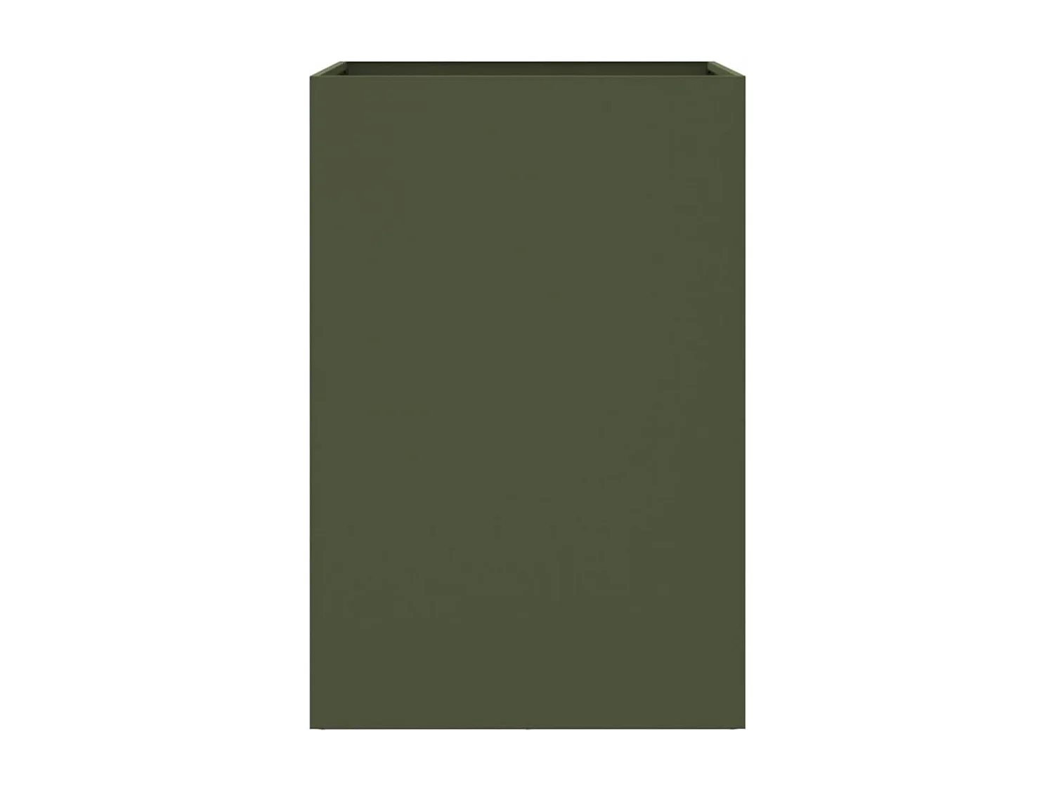 Jardinière vert olive 52x48x75 acier laminé à froid