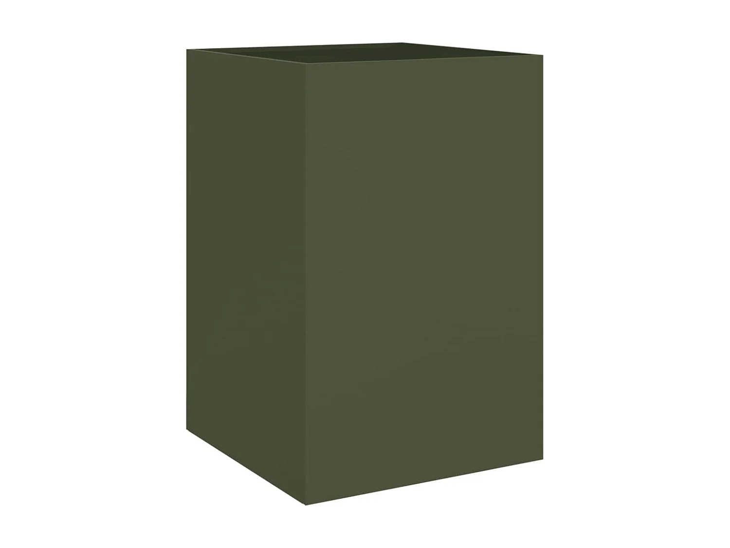 Jardinière vert olive 52x48x75 acier laminé à froid