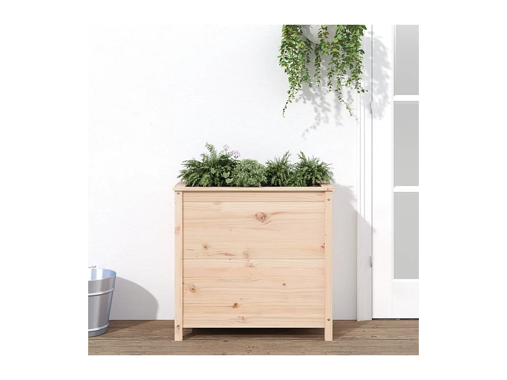 Jardinière 82,5x40x78 bois de pin massif