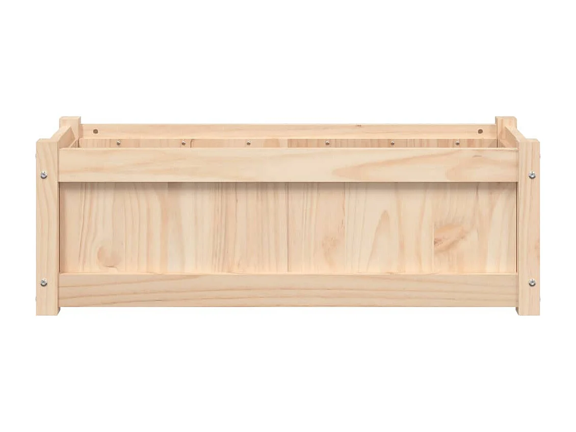 Jardinières 2 pcs bois de pin massif