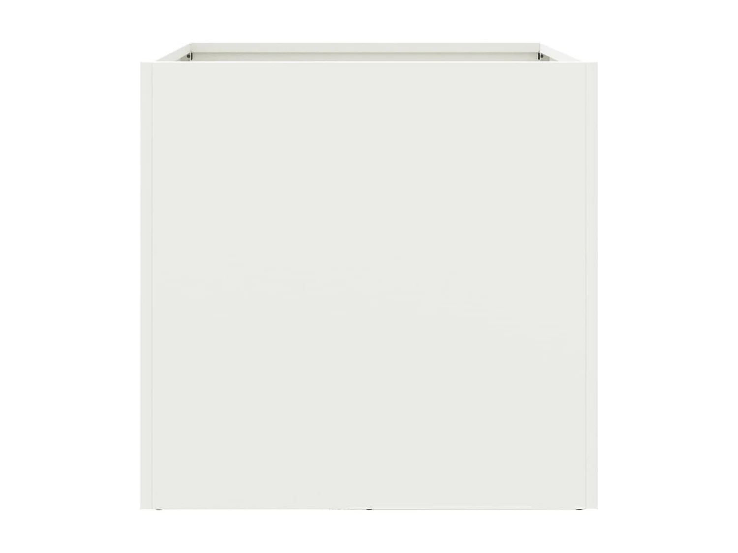 Jardinière blanc 49x47x46 acier laminé à froid