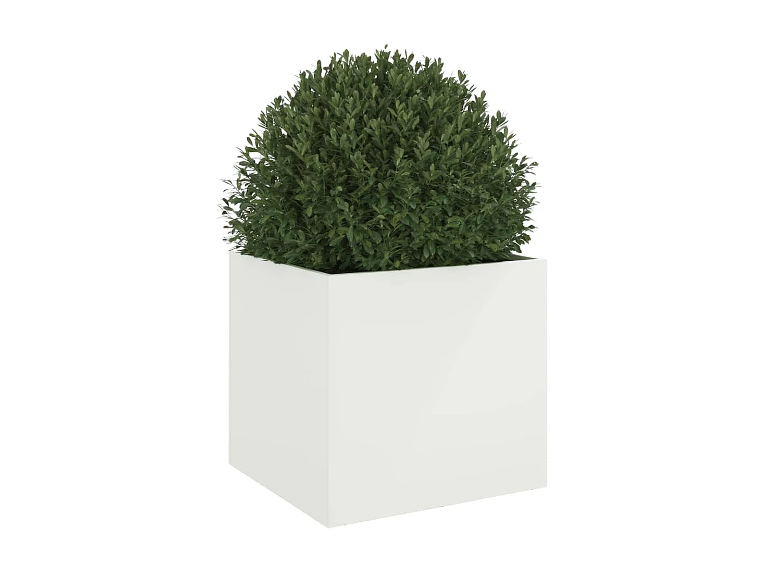 Jardinière blanc 49x47x46 acier laminé à froid