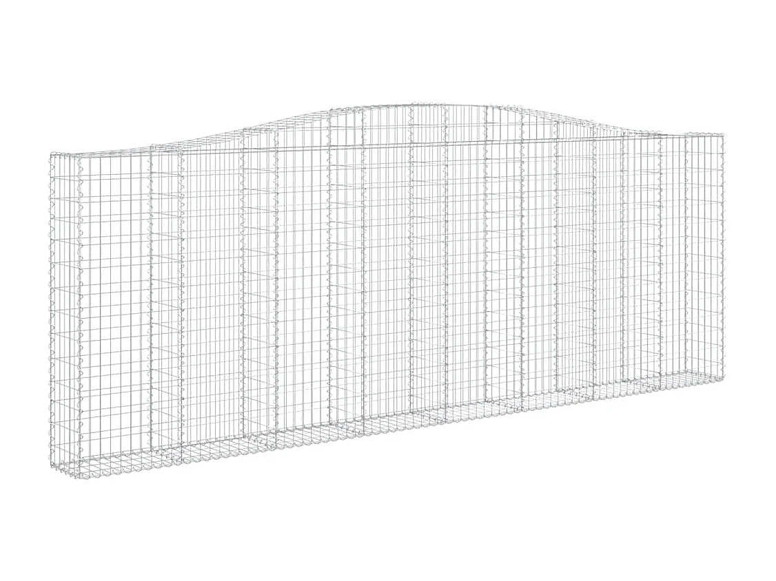 Panier de gabions arqué 400x30x140-160 Fer galvanisé