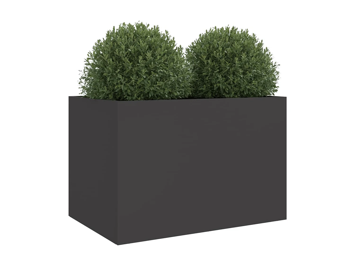 Jardinière noir 62x47x46 acier laminé à froid