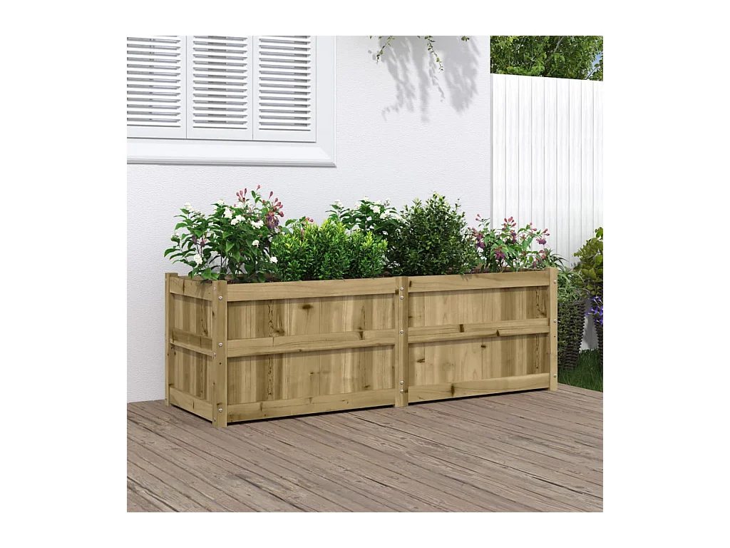 Jardinière 150x50x50 bois de pin imprégné