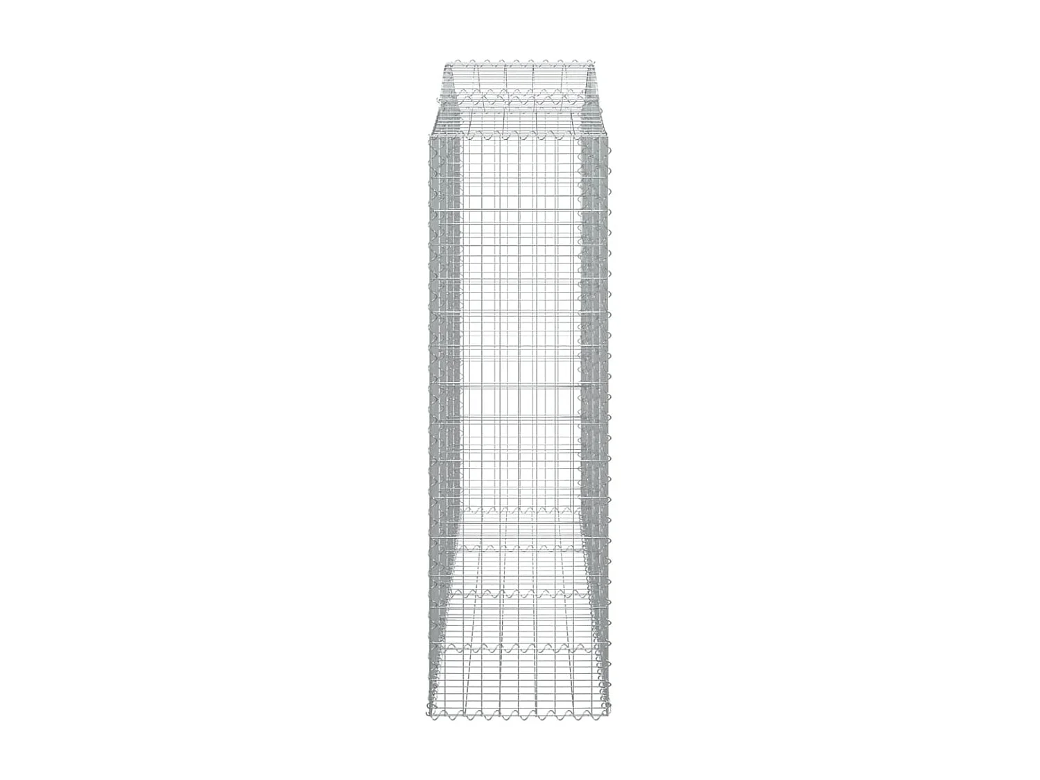 Paniers à gabions arqués 7 pcs 200x50x160-180 Fer galvanisé