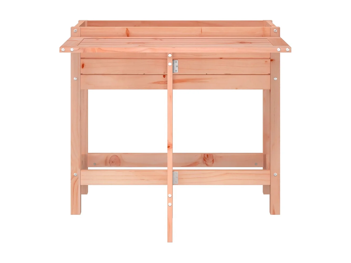 Jardinière avec dessus de table pliable bois de Douglas massif