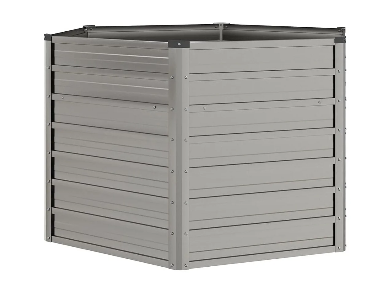 Lit surélevé de jardin rouillé 129x129x77 acier corten