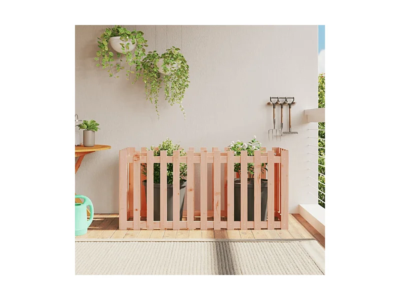 Lit surélevé de jardin design de clôture bois douglas massif