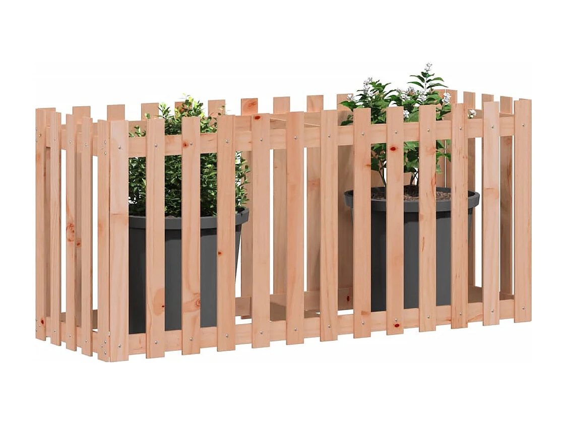 Lit surélevé de jardin design de clôture bois douglas massif