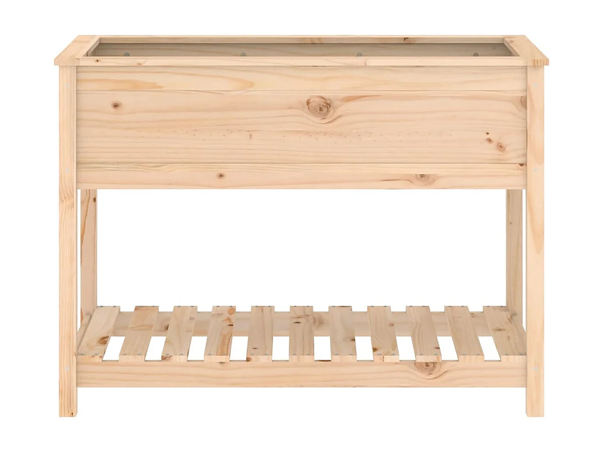 Jardinière avec étagère 111,5x54x81 Bois massif de pin