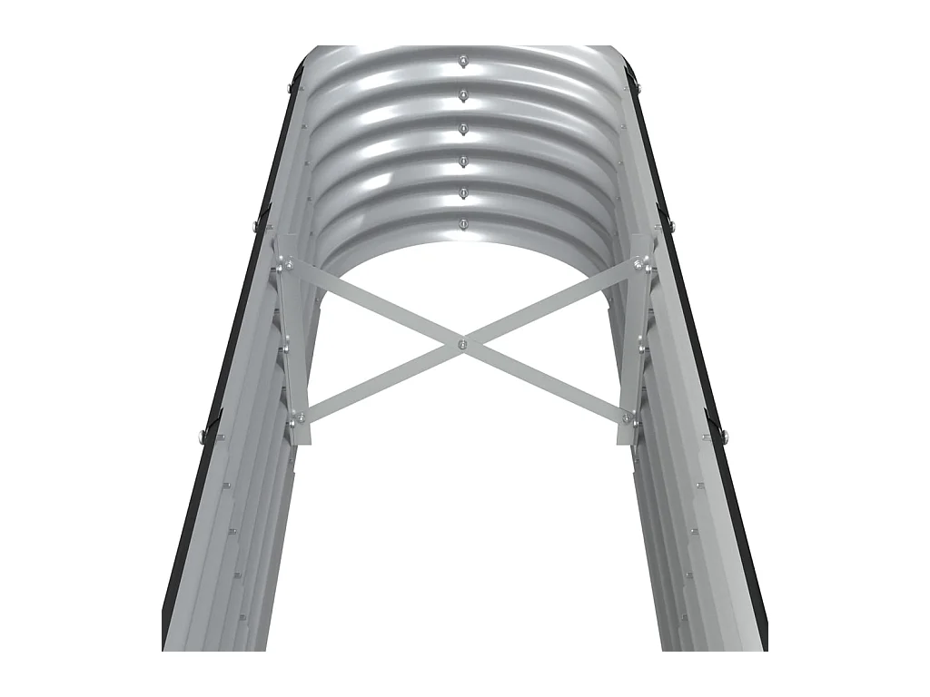 Jardinière Acier enduit de poudre 332x40x36 Anthracite