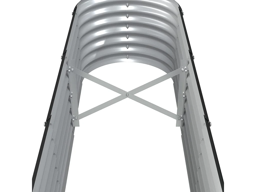 Jardinière Acier enduit de poudre 332x40x36 Anthracite