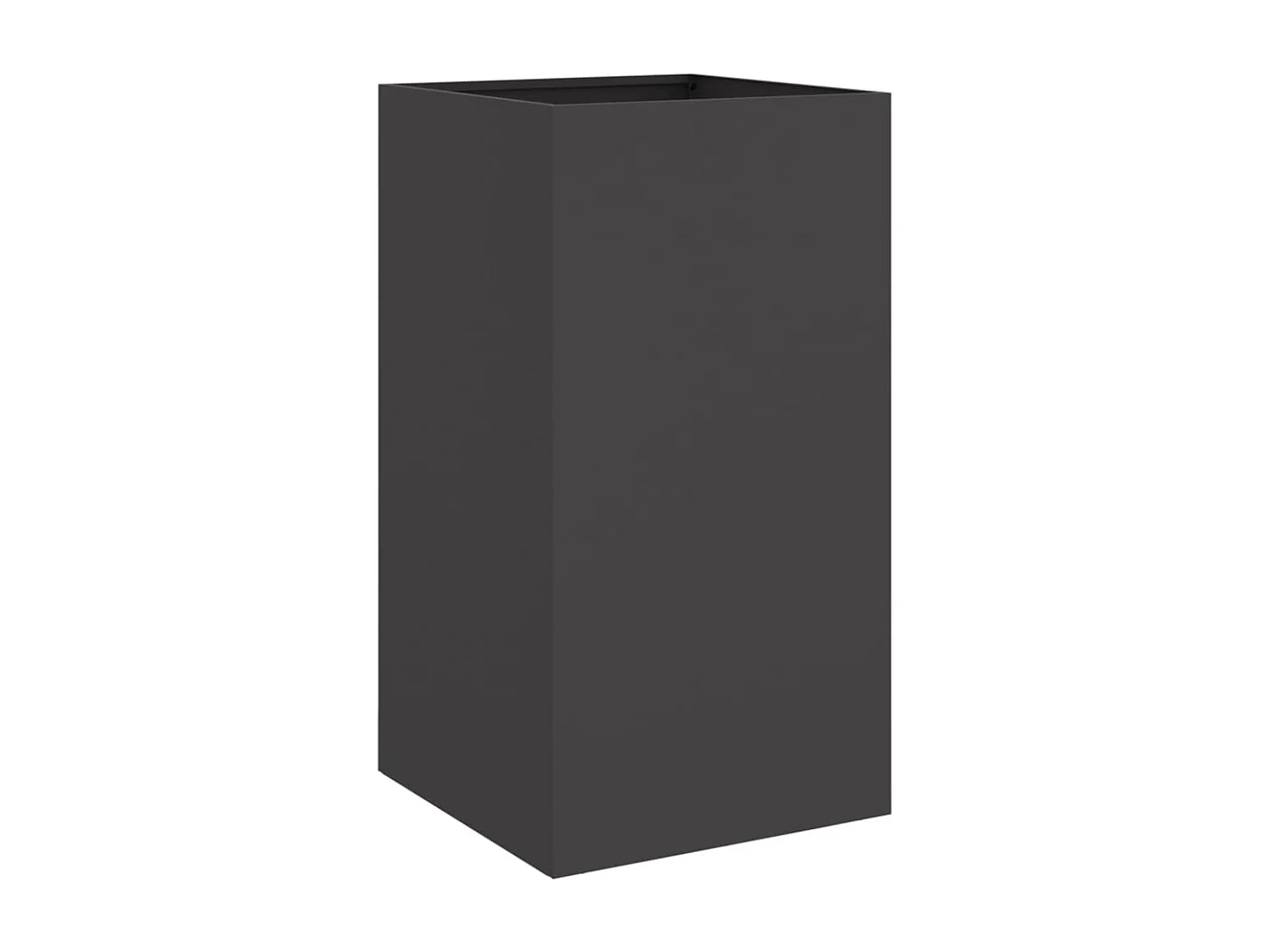 Jardinière noir 42x38x75 acier laminé à froid