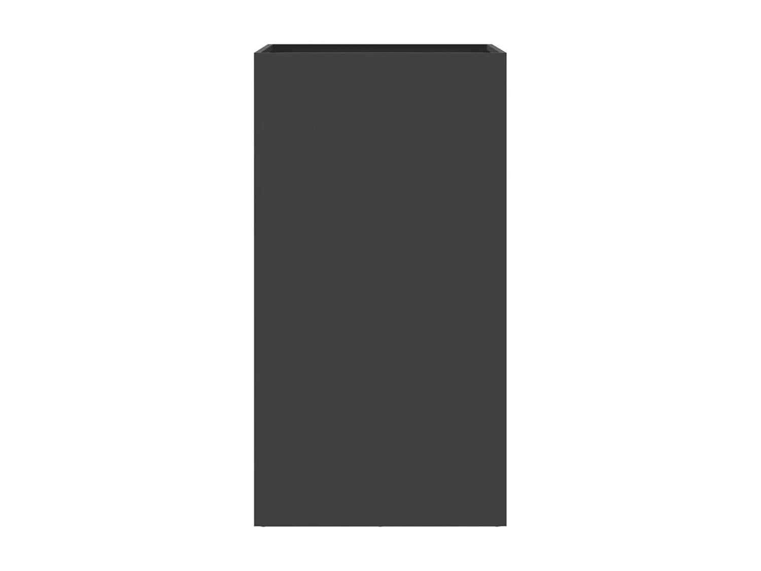 Jardinière noir 42x38x75 acier laminé à froid