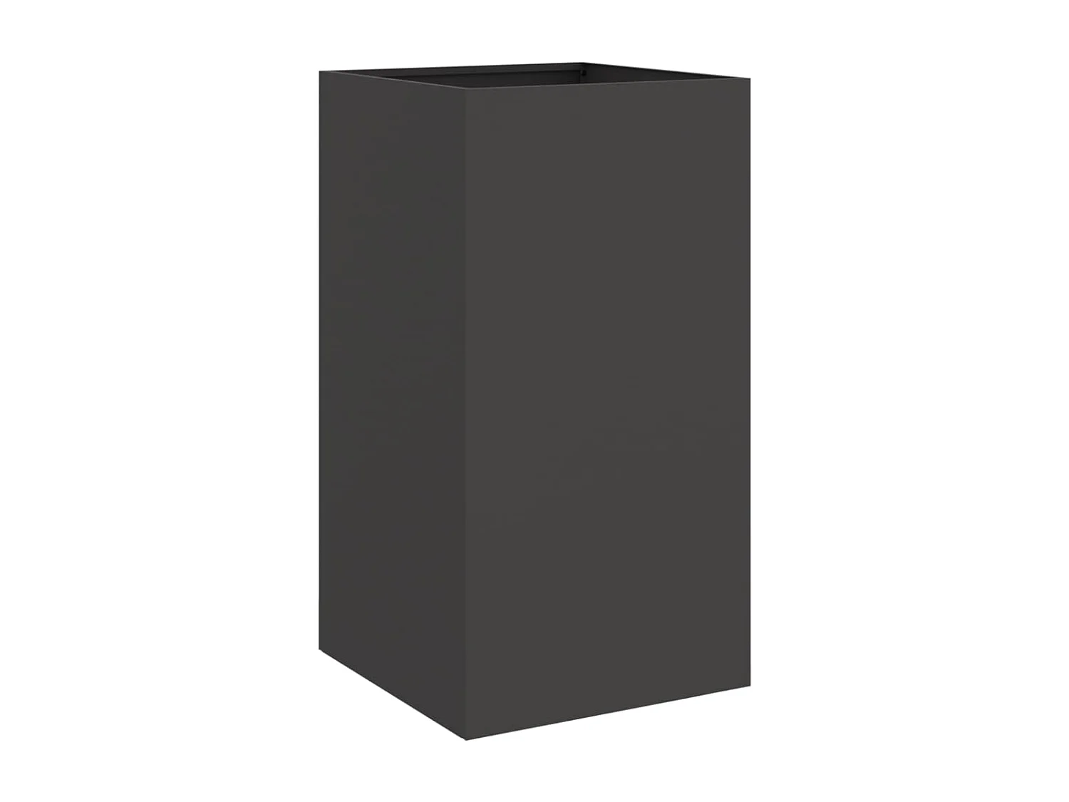 Jardinière noir 42x38x75 acier laminé à froid