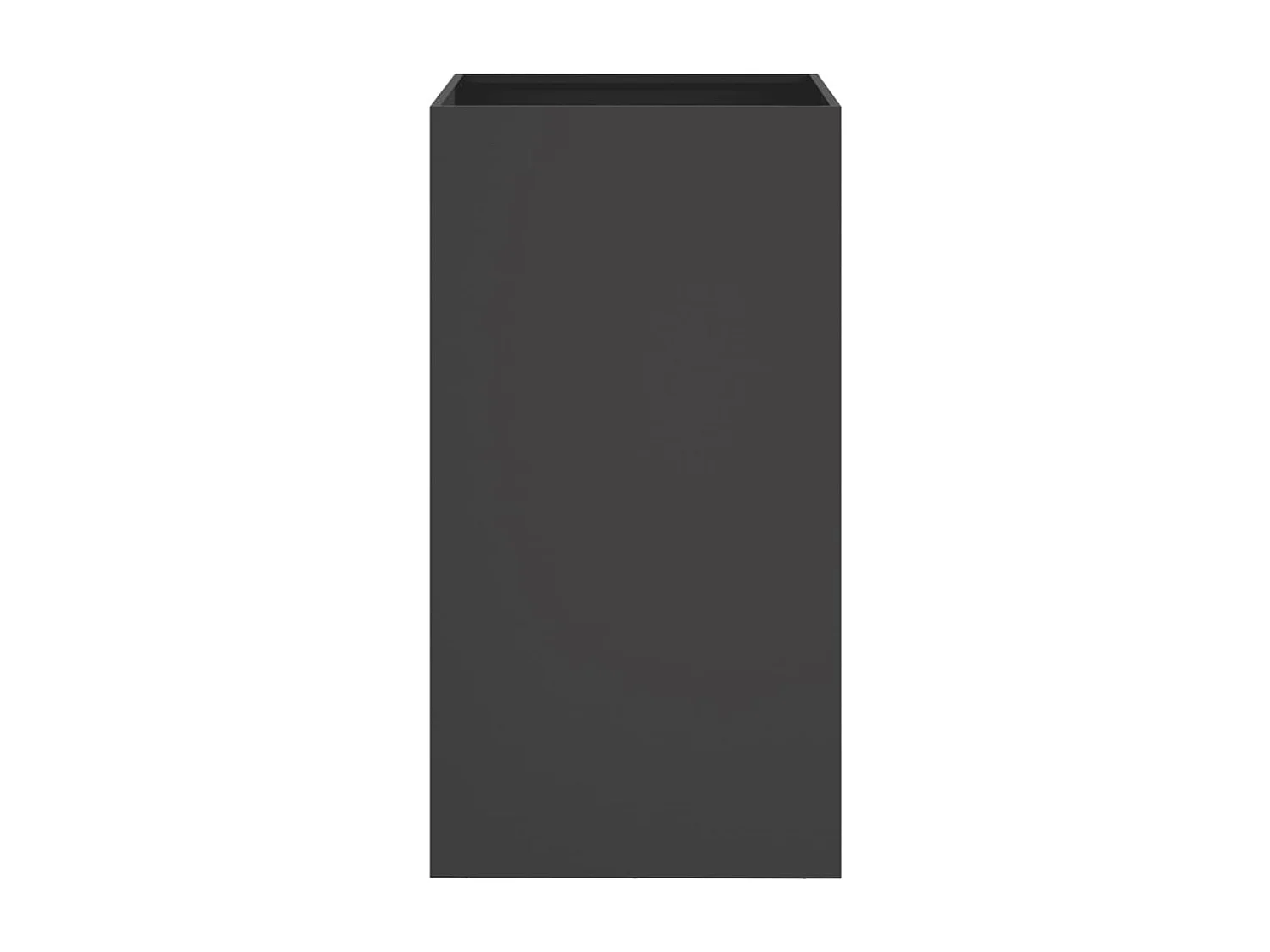 Jardinière noir 42x38x75 acier laminé à froid