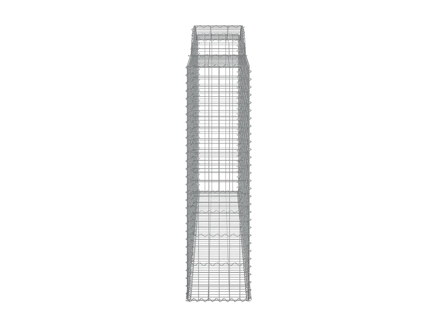 Panier de gabions arqué 300x50x180-200 Fer galvanisé
