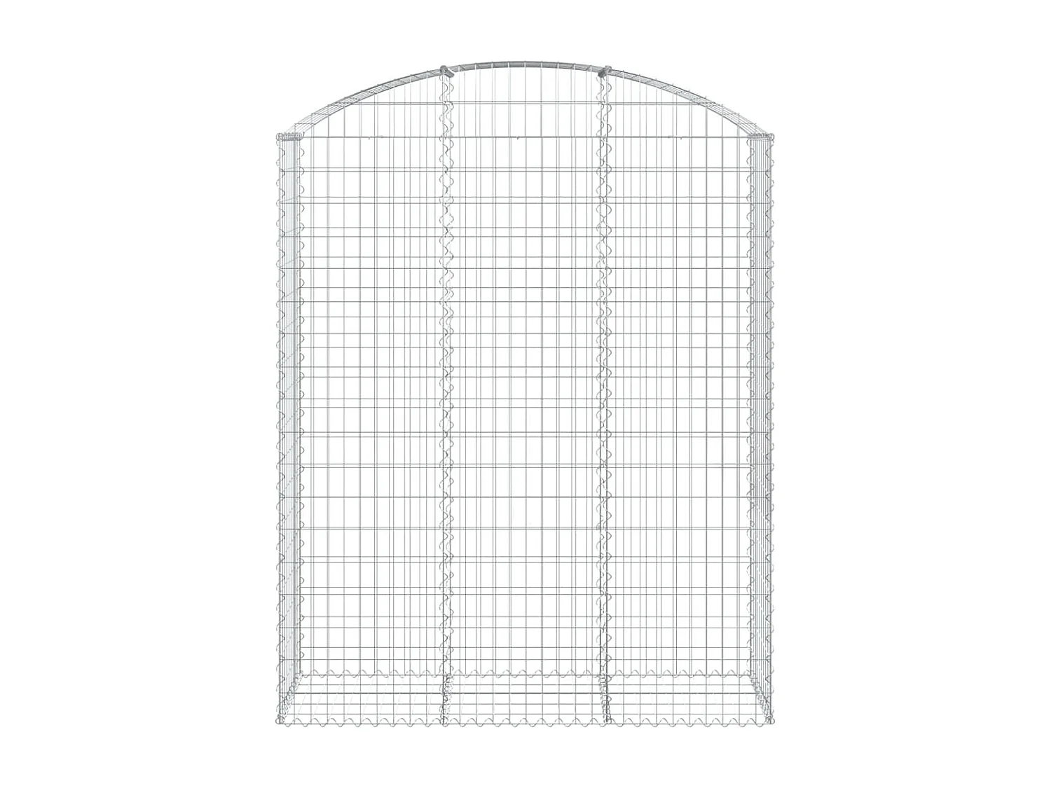 Panier de gabions arqué 150x50x180-200 Fer galvanisé