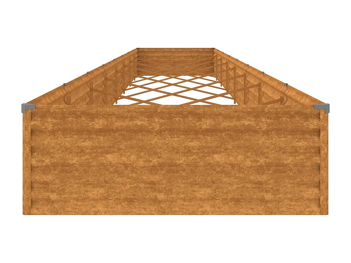 Lit surélevé de jardin 770 x 100x36 acier corten
