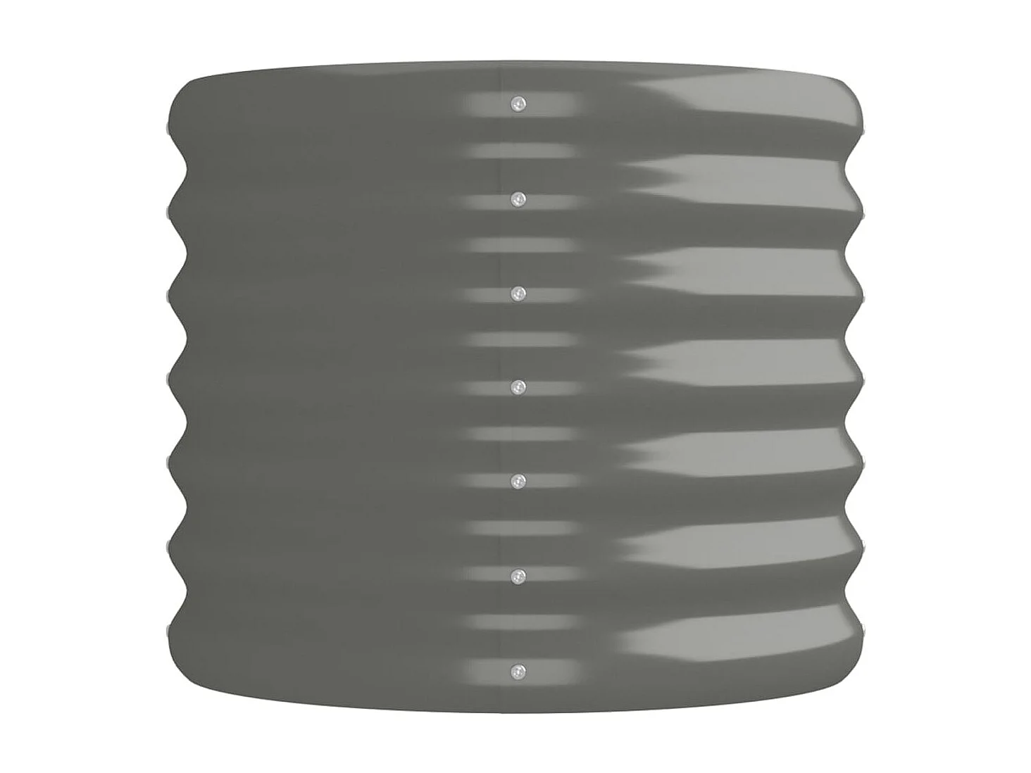 Jardinière de jardin Acier enduit de poudre 152x40x36 Gris