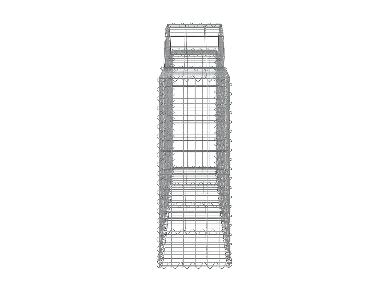 Paniers à gabions arqués 13 pcs 200x30x80-100 Fer galvanisé